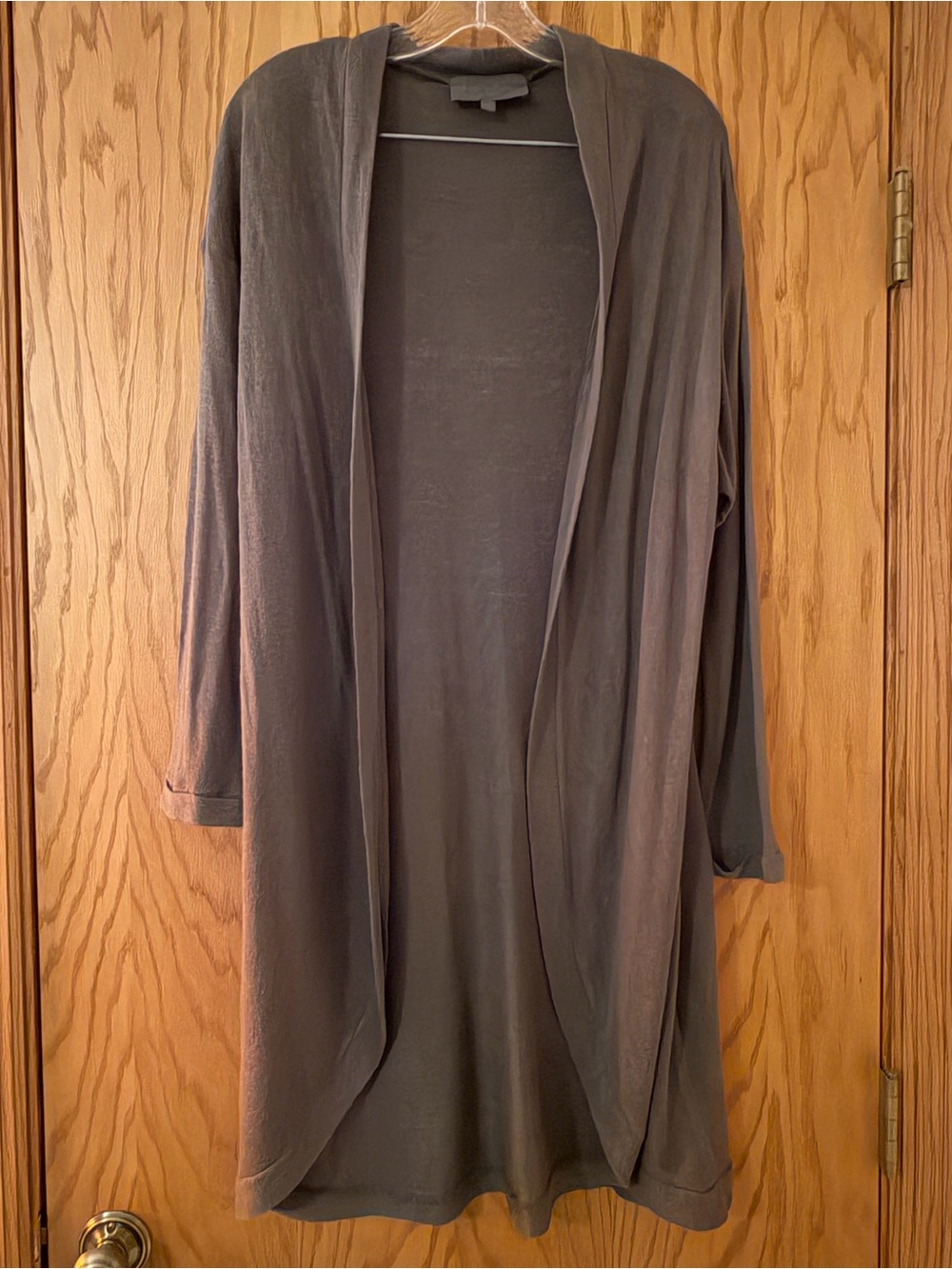 Sunday in Brooklyn Lightweight Open Cardigan - Olive Green